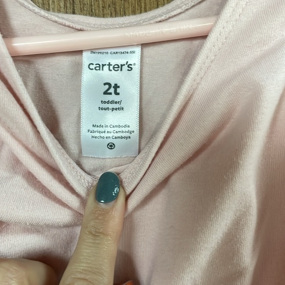 Carter’s toddlers pink leotard 2t - Picture 2 of 3